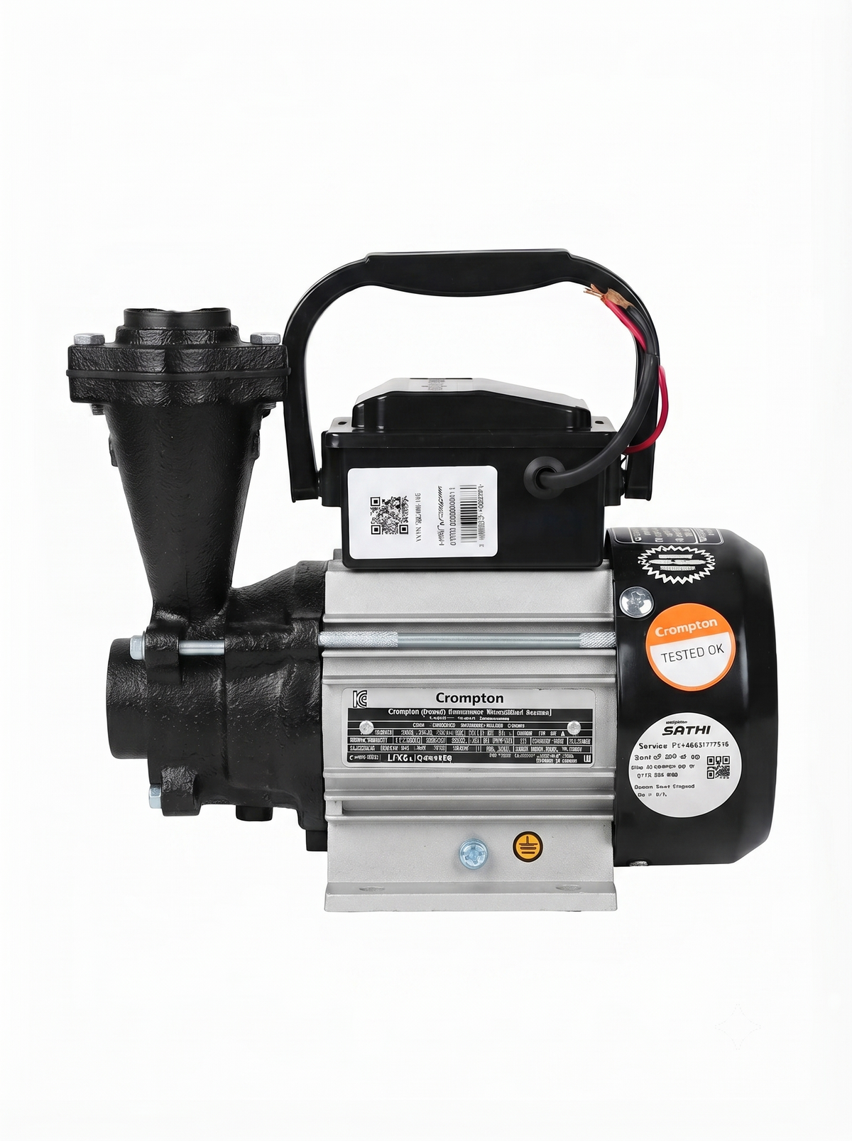 Crompton Win DURA II 0.5 HP Self Priming Water Pump - Anti Jam Winding - Anti Rust Coating - 2 Years Manufacturer's Warranty