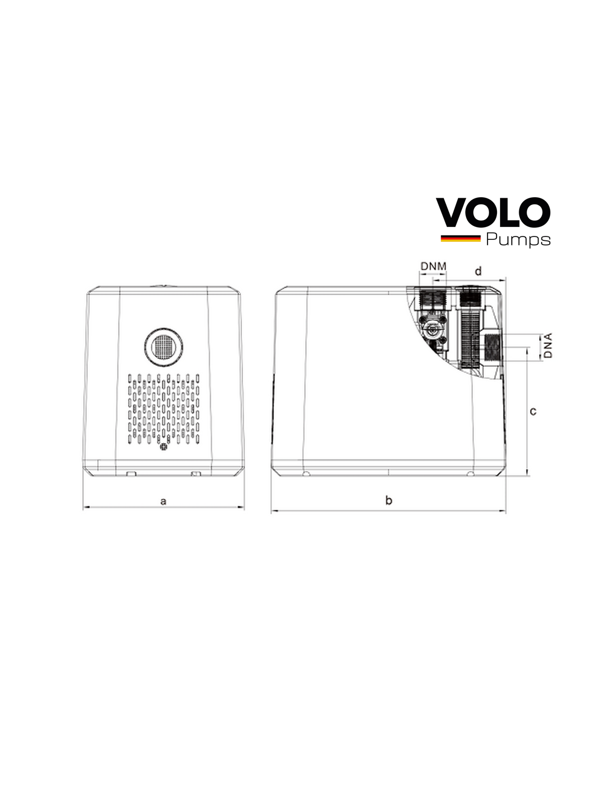VOLO 600W BLDC pressure pump with a 40 LPM flow rate