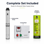KIRLOSKAR KP4 JALRAAJ UVA 60-1010 - 1 HP - SINGLE PHASE - 75 MTR HEAD-  32 MM SIZE - BOREWELL SUBMERSIBLE PUMP WITH PANEL BOARD - 2 YEAR WARRANTY -