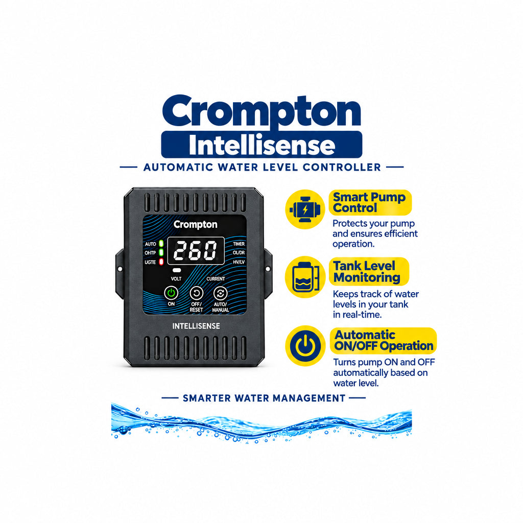 CROMPTON INTELLISENSE PUMP SMART PANEL – AUTOMATIC WATER LEVEL CONTROLLER