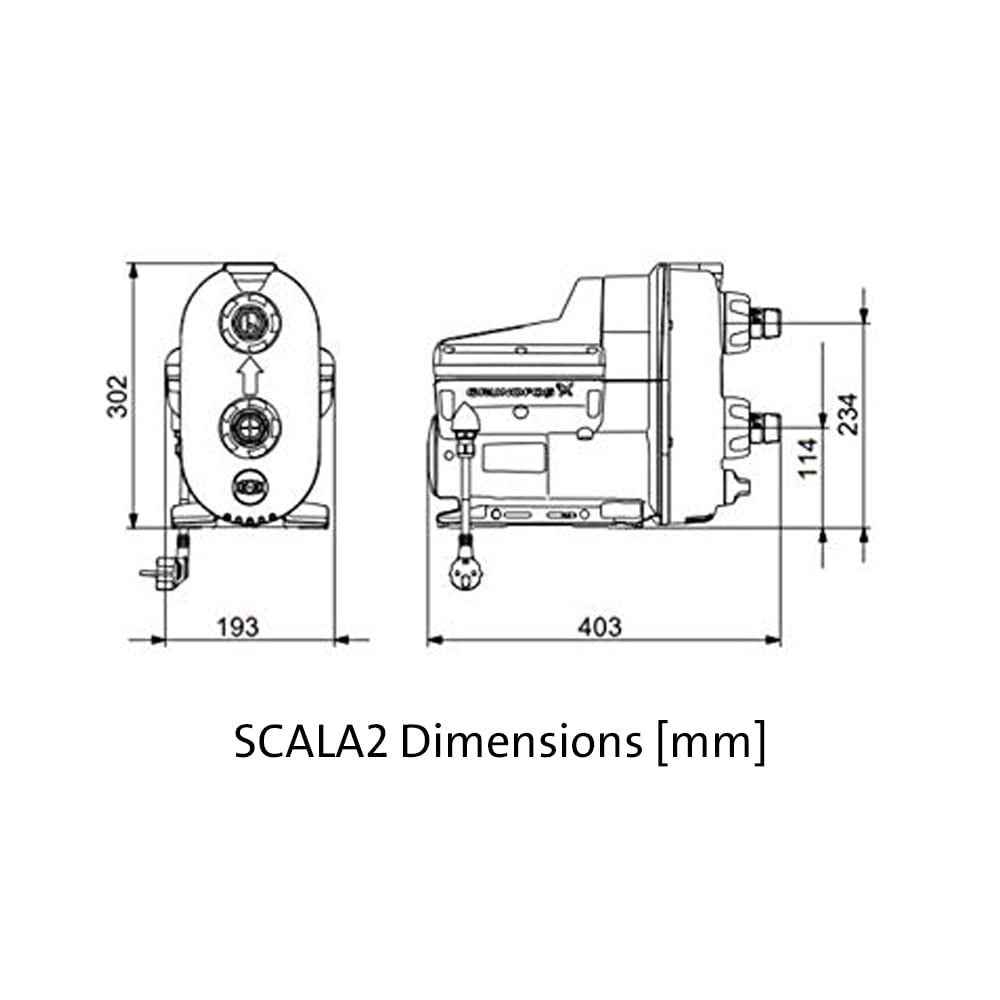 Original manufacturer packaging box for the Grundfos SCALA2 pump by Pump Shop AK Brothers