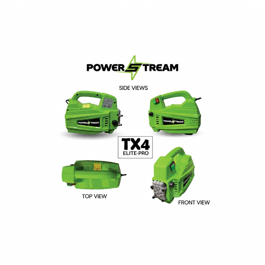 POWER STREAM TX4 1900W 150 BAR PRESSURE WASHER FOR CAR CLEANING