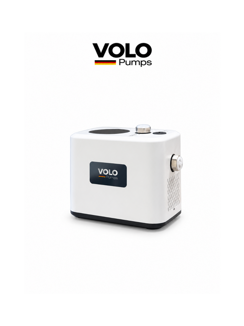 Front view of VOLO ZB4-30 400W BLDC pressure booster pump for up to 3 bathrooms.