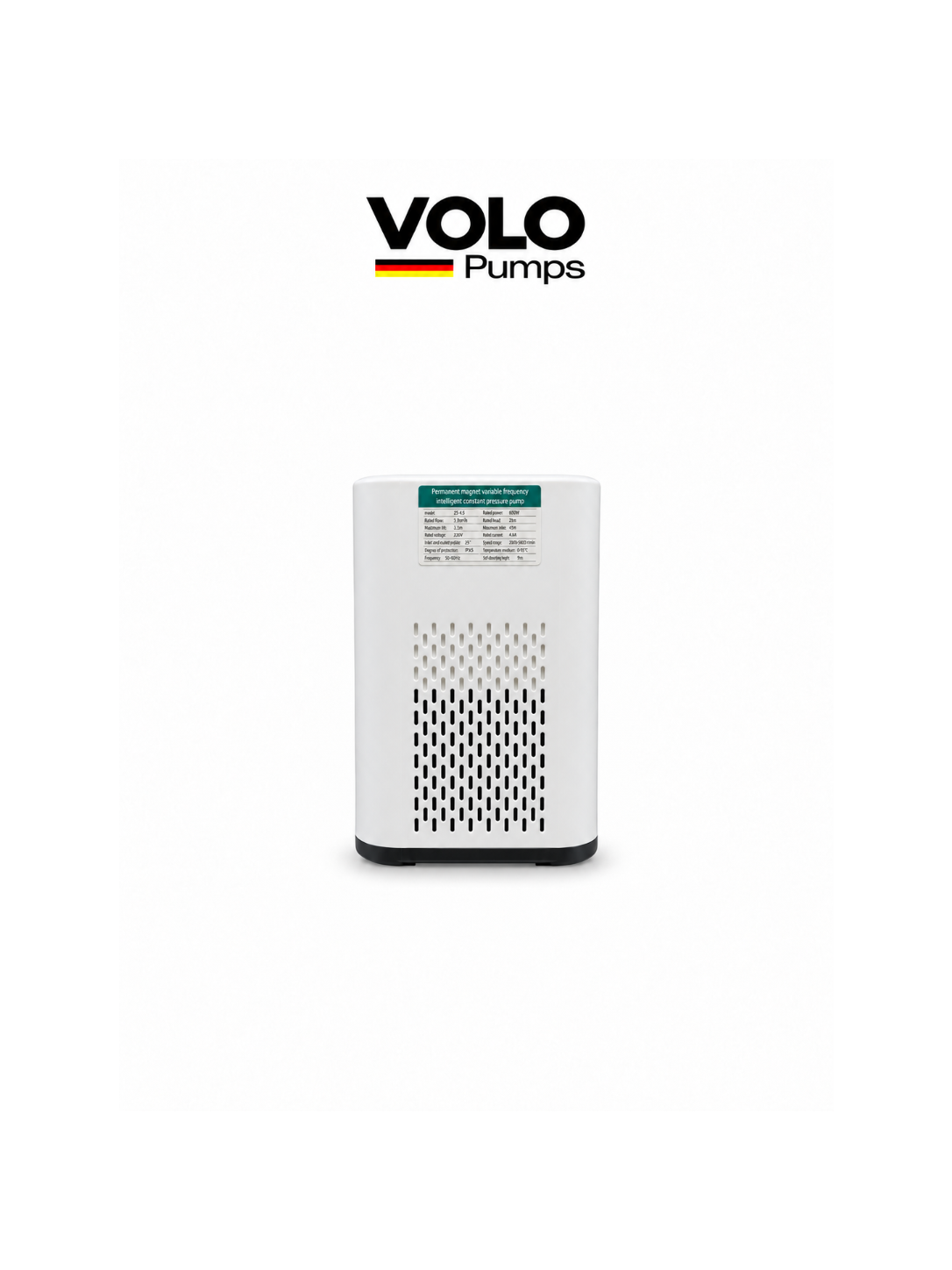 VOLO 600W BLDC PRESSURE BOOSTER PUMP - FOR UPTO 4 BATHROOMS - 3.0 BAR - 40 LPM - ZB5-45